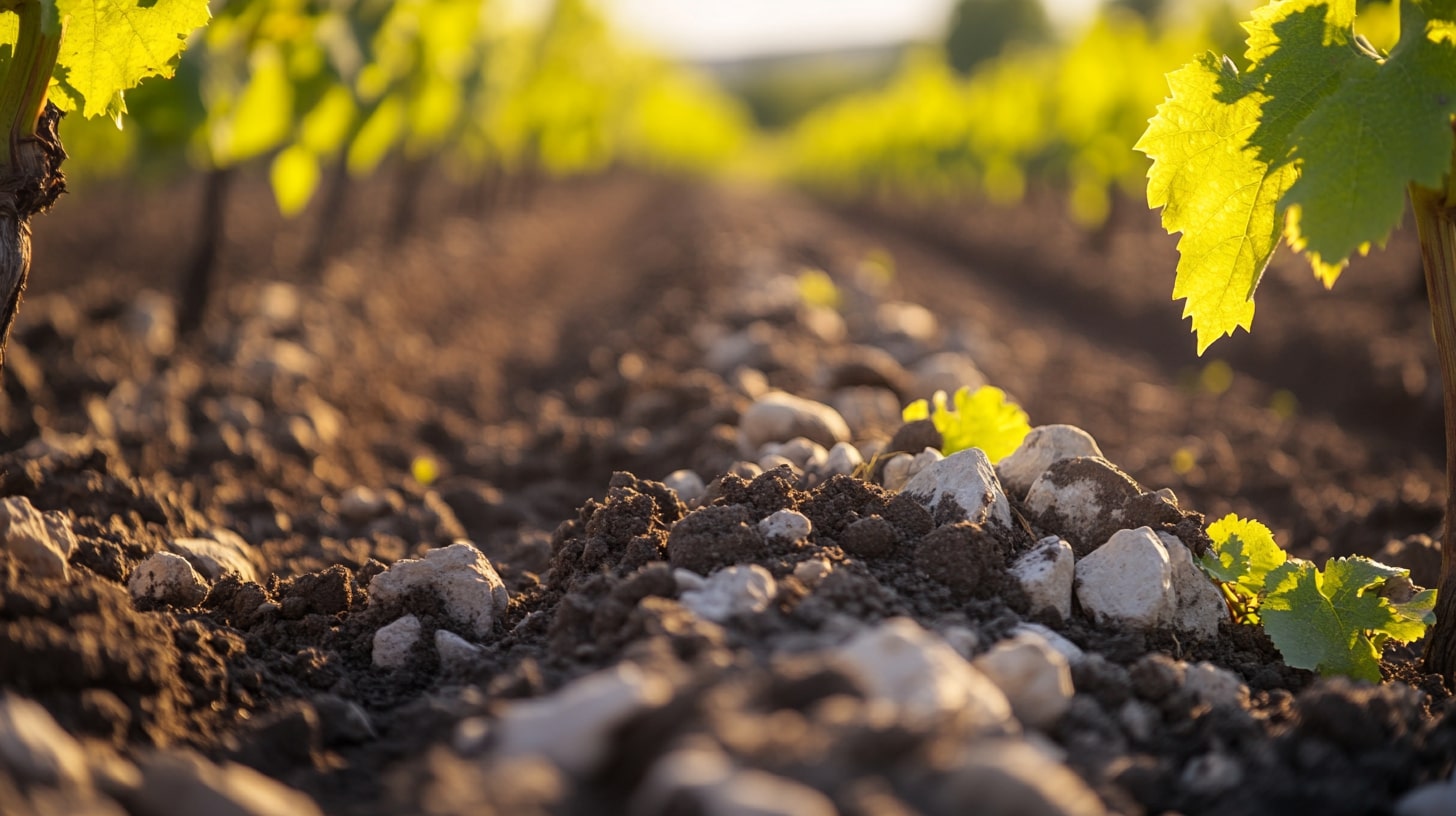 Parcelles viticoles du Maine-et-Loire : terroir complexe mêlant schiste, calcaire, sable et tuffeau